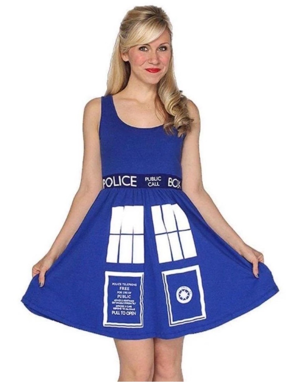 Her Universe Dr. Who Tardis Skater Dress Sz M